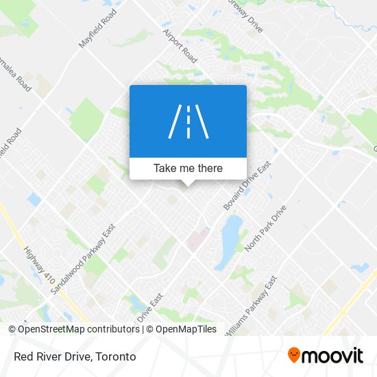 Red River Drive map