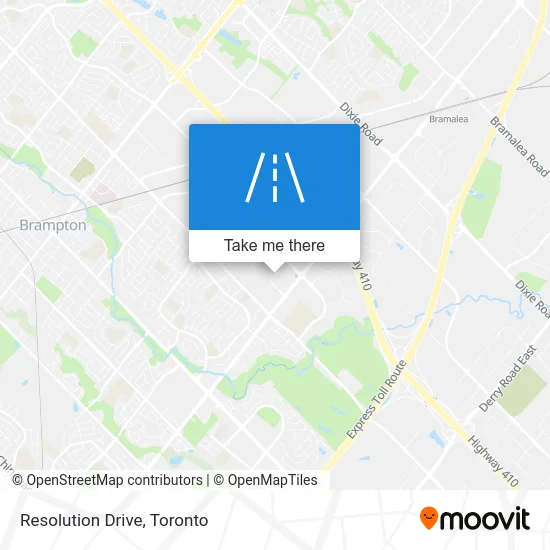 Resolution Drive map