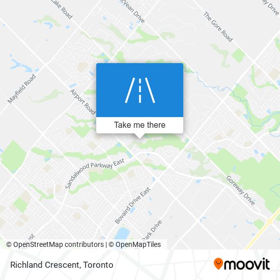 Richland Crescent map