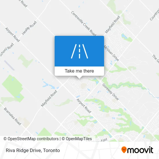 Riva Ridge Drive map
