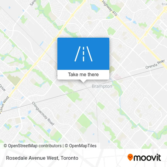 Rosedale Avenue West map