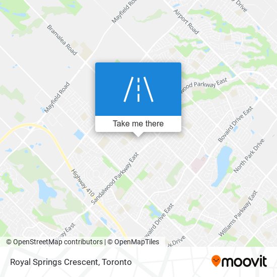 Royal Springs Crescent map