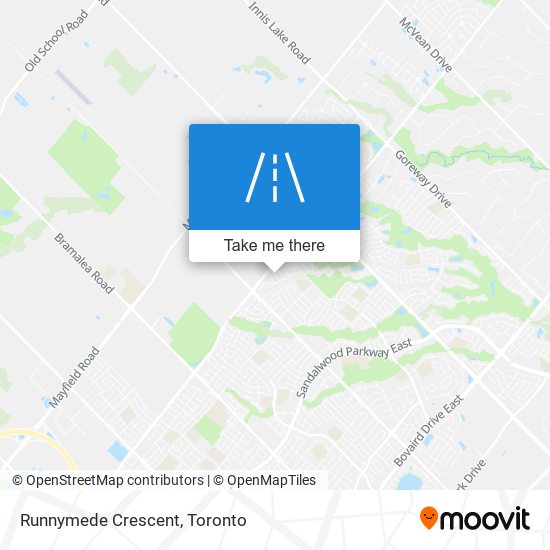 Runnymede Crescent map