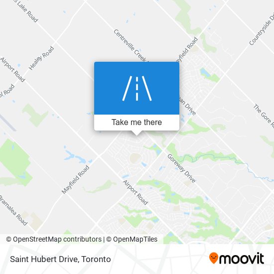 Saint Hubert Drive map