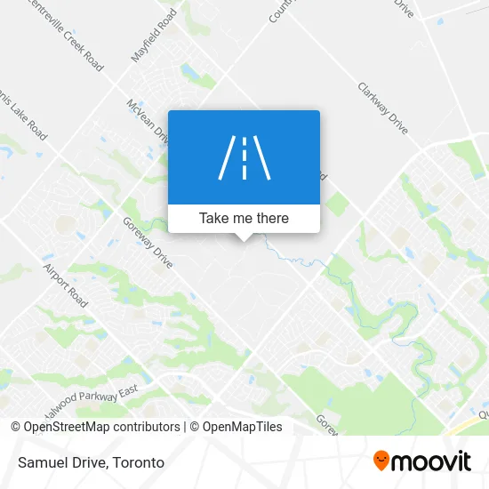 Samuel Drive map