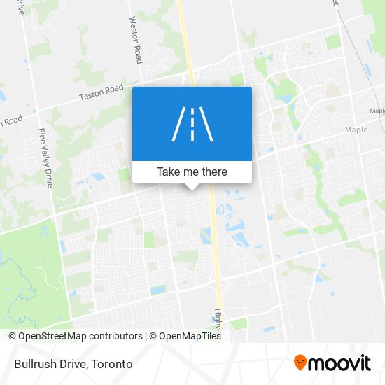 Bullrush Drive map