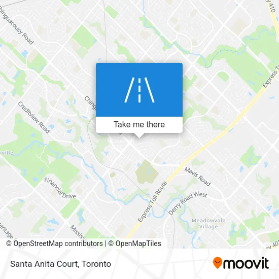 Santa Anita Court map