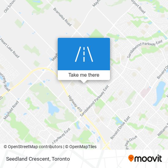 Seedland Crescent map