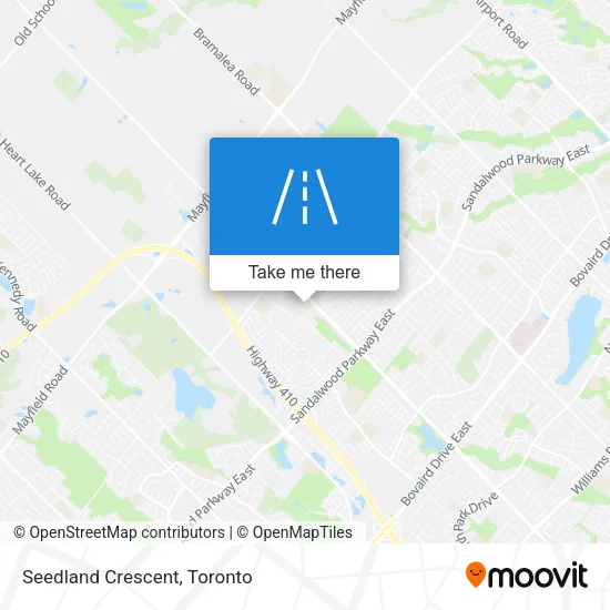 Seedland Crescent map
