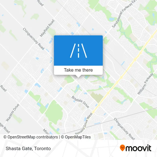 Shasta Gate map