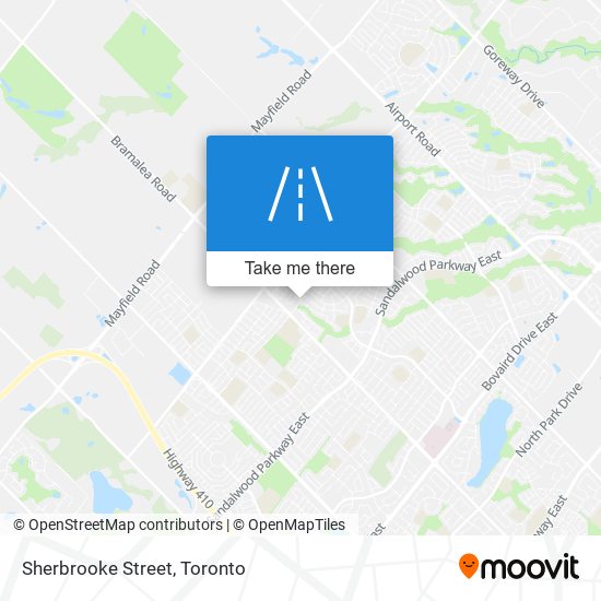 Sherbrooke Street map