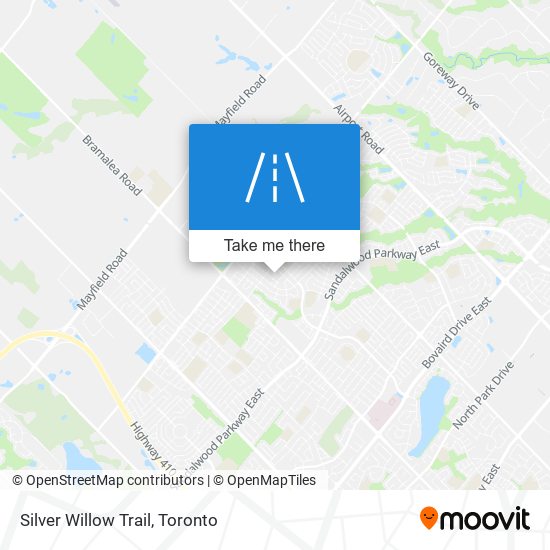 Silver Willow Trail map