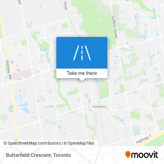 Butterfield Crescent map