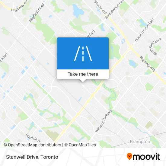 Stanwell Drive map