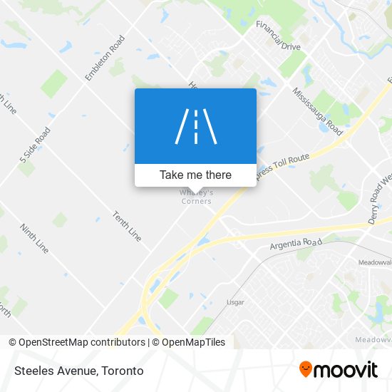 Steeles Avenue map