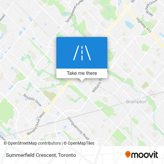 Summerfield Crescent map