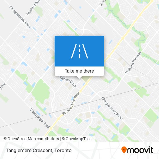 Tanglemere Crescent map