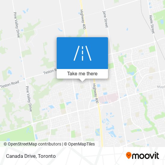Canada Drive map