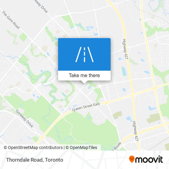 Thorndale Road map