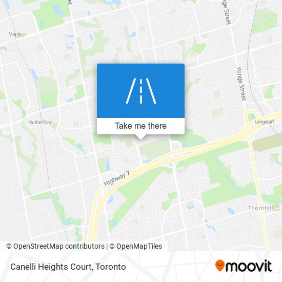 Canelli Heights Court map