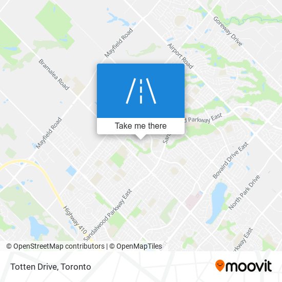 Totten Drive map