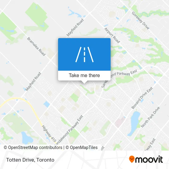 Totten Drive map
