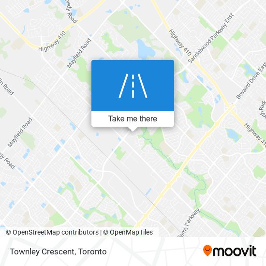 Townley Crescent map