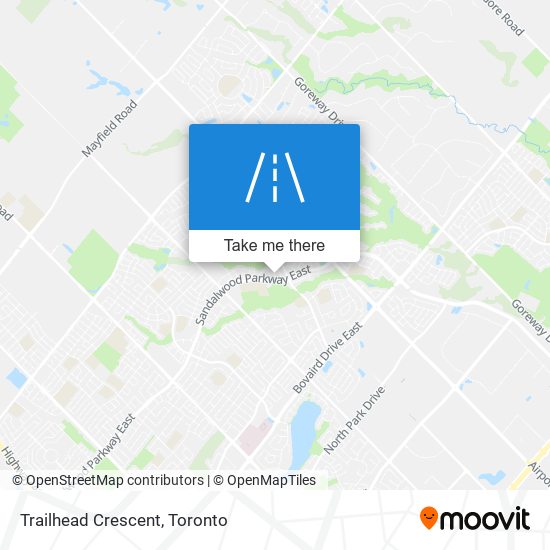 Trailhead Crescent map