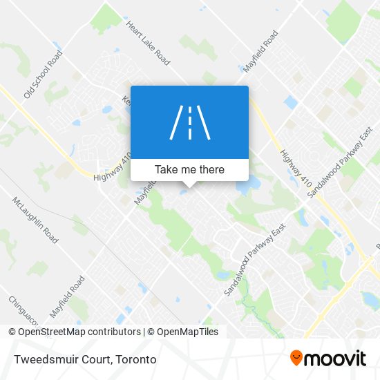 Tweedsmuir Court map