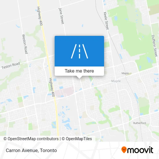 Carron Avenue map