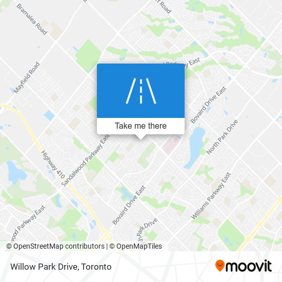 Willow Park Drive map