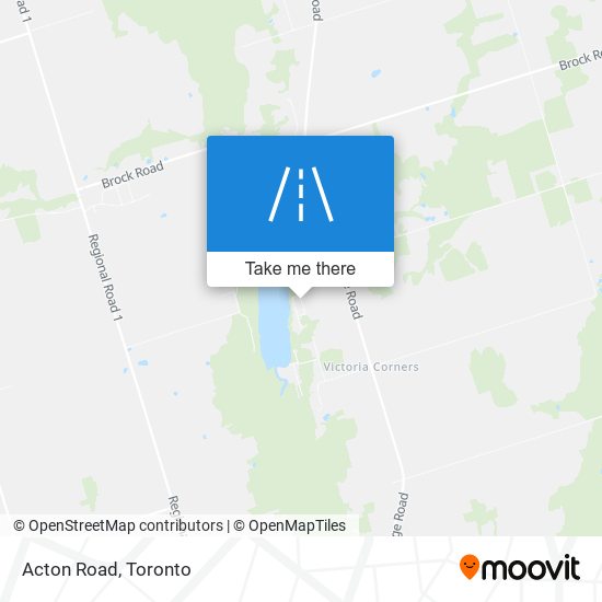 Acton Road map