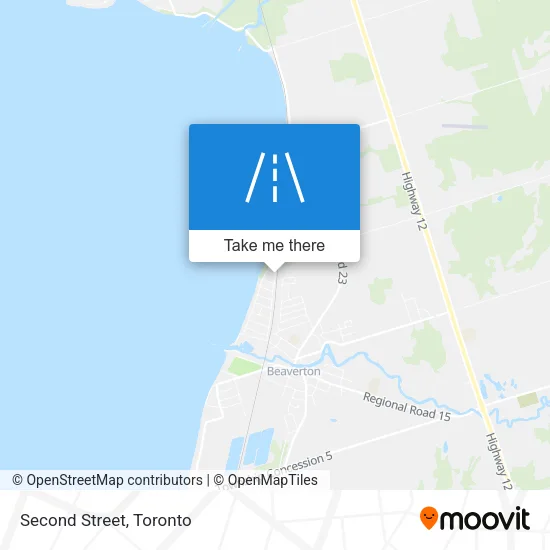 Second Street map