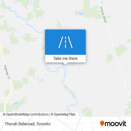 Thorah Sideroad map