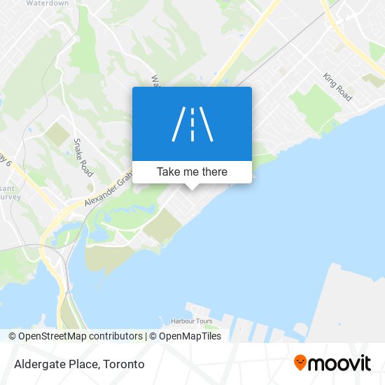 Aldergate Place map