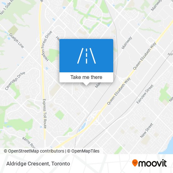 Aldridge Crescent map