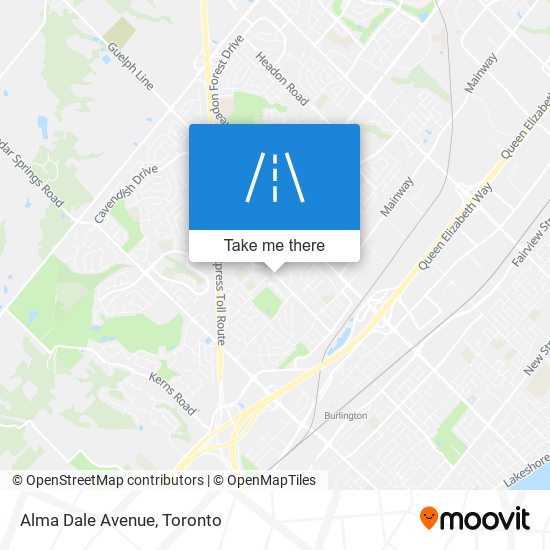 Alma Dale Avenue map