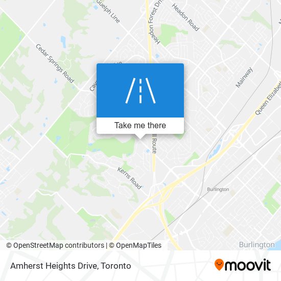 Amherst Heights Drive map