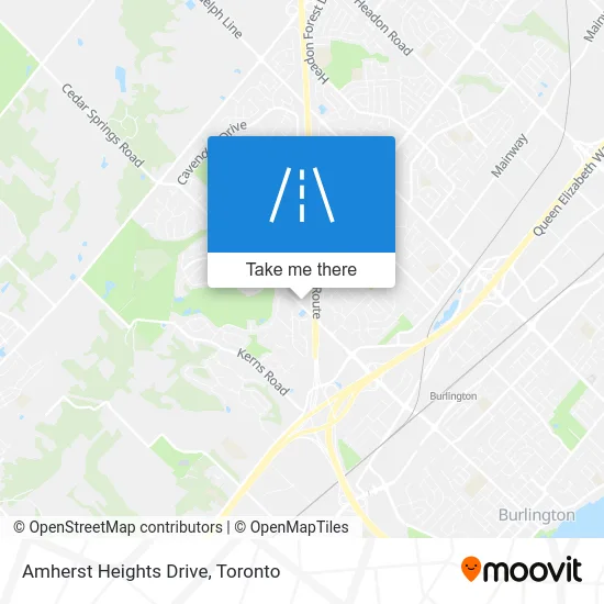 Amherst Heights Drive map
