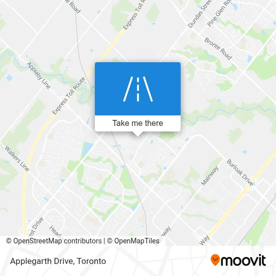Applegarth Drive map