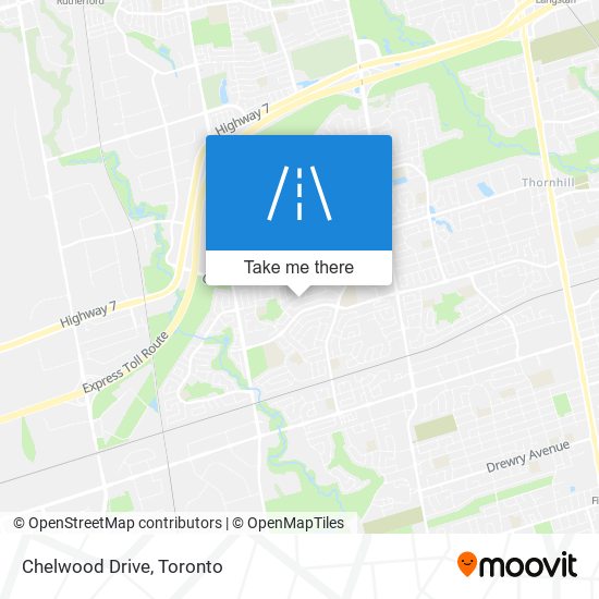 Chelwood Drive map