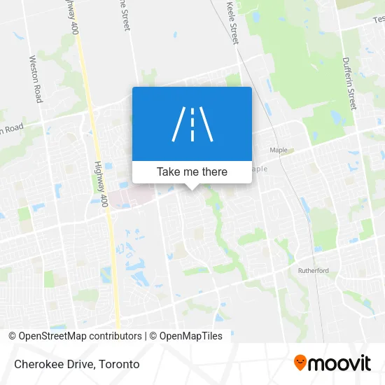 Cherokee Drive map