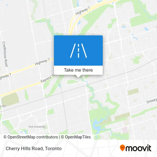 Cherry Hills Road map