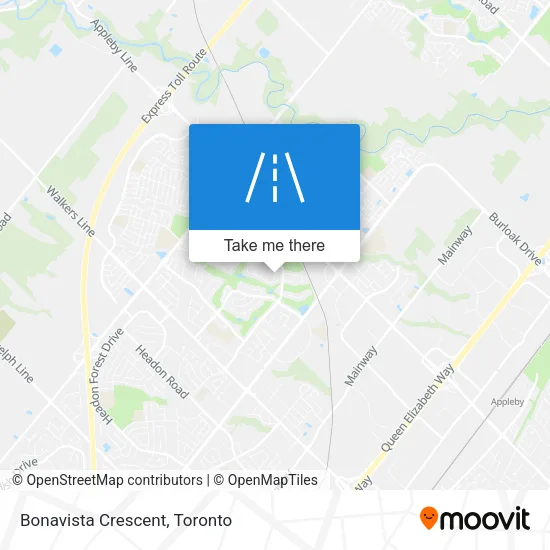 Bonavista Crescent map