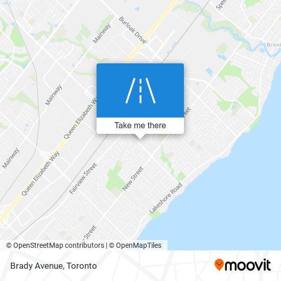 Brady Avenue map