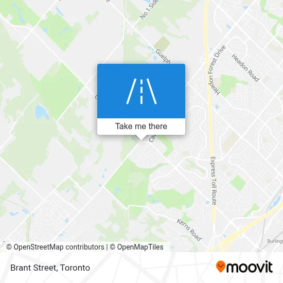 Brant Street map