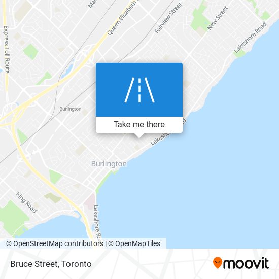 Bruce Street map