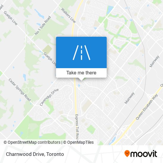 Charnwood Drive map