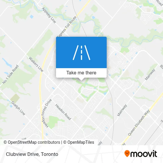 Clubview Drive map