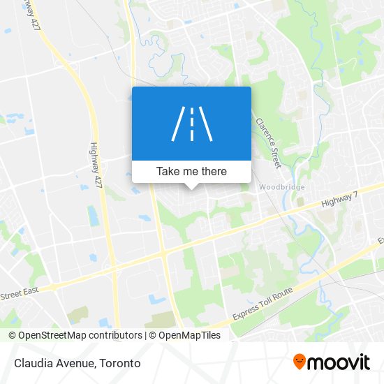 Claudia Avenue map